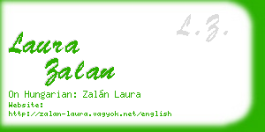 laura zalan business card